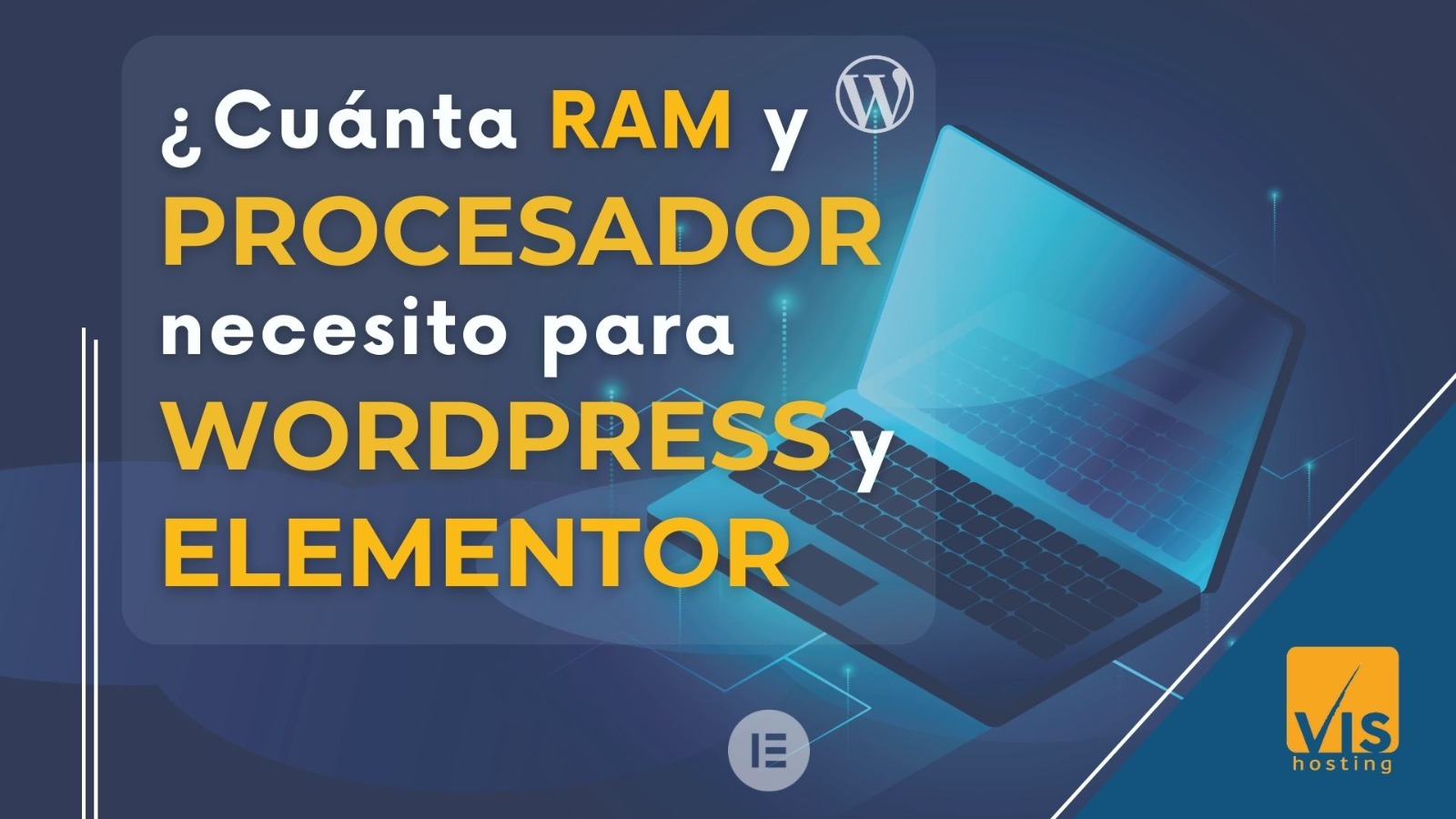 memoria y procesador wordpress y elementor
